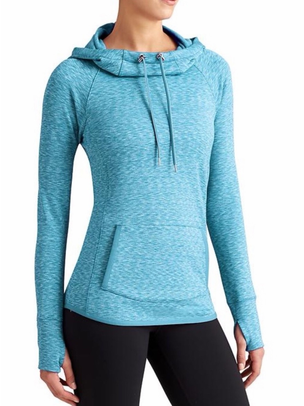 Athleta Tranquility Hoodie, Space Dye Flash Blue